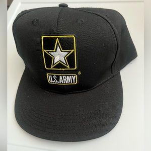 US Army GoArmy.com Black Wrapback Baseball USA Made Cap / Hat